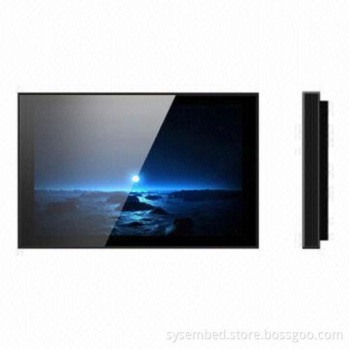 Wall amounted digital signage with SD card and USB slot